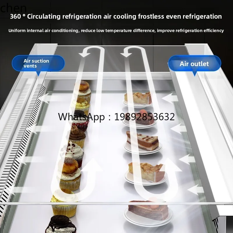 sandwich display cabinet refrigerated open fruit fishing horizontal island cabinet open