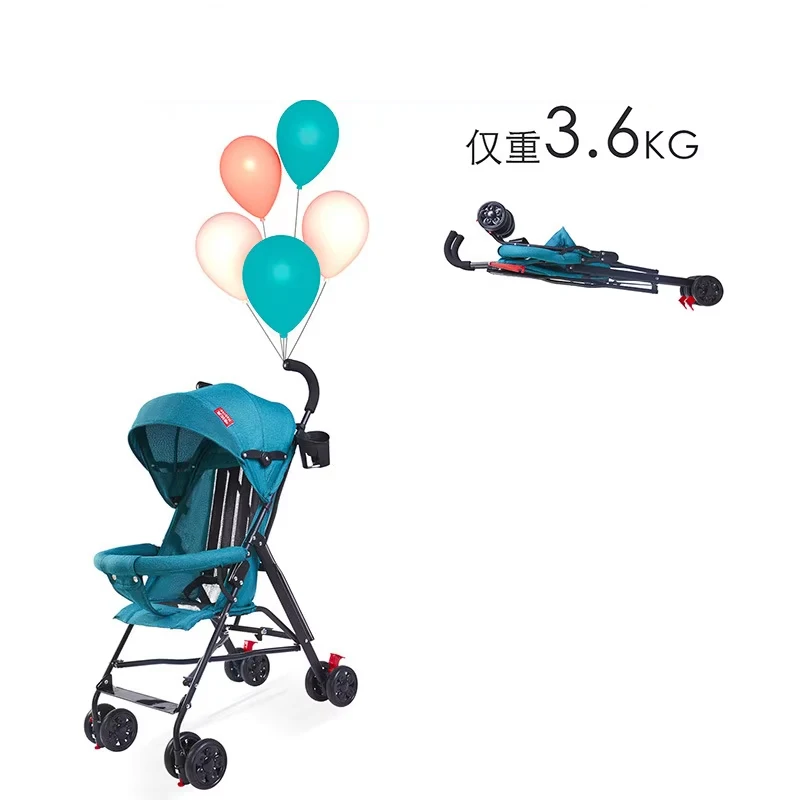 Lightweight Baby Stroller Travel Stroller One-Handed Folding Stroller for Toddler Infant Umbrella Cart For 0-3 years old