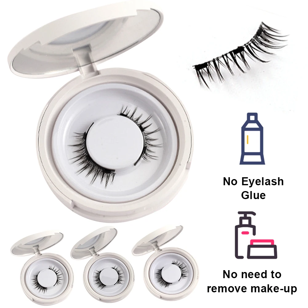 2 คู่ขนตาปลอมReusable Magnetic LashesกับApplicatorแหนบ 3D Eyelash Extension Kit Strip LashesสําหรับMake Up