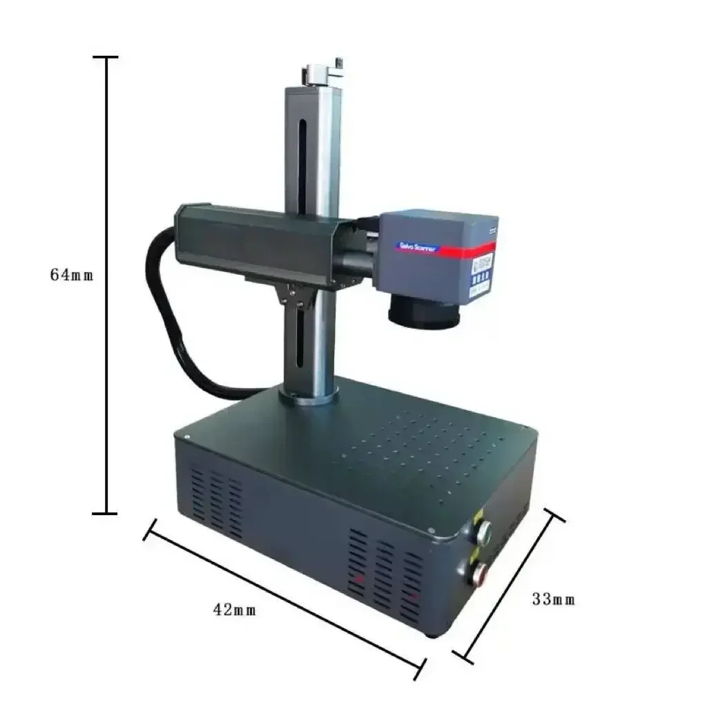 Printer serat multi-kekuatan: 20W 30W 60W untuk penandaan warna dan hitam