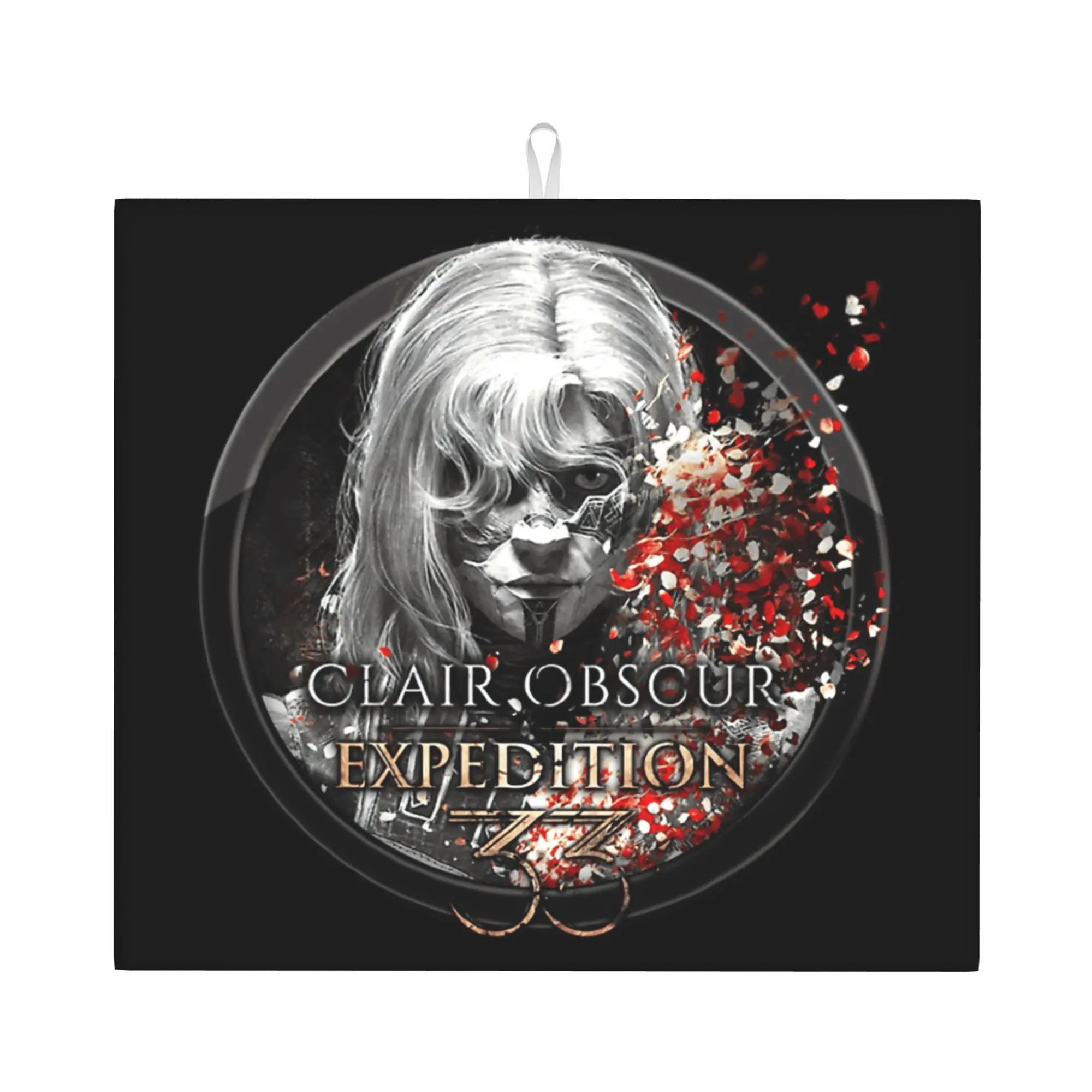 Clair Obscur Expedition 33 Game Characters Non Slip Kitchen Counter Protector Mat Barware Tableware Reusable Mat For Kitchen