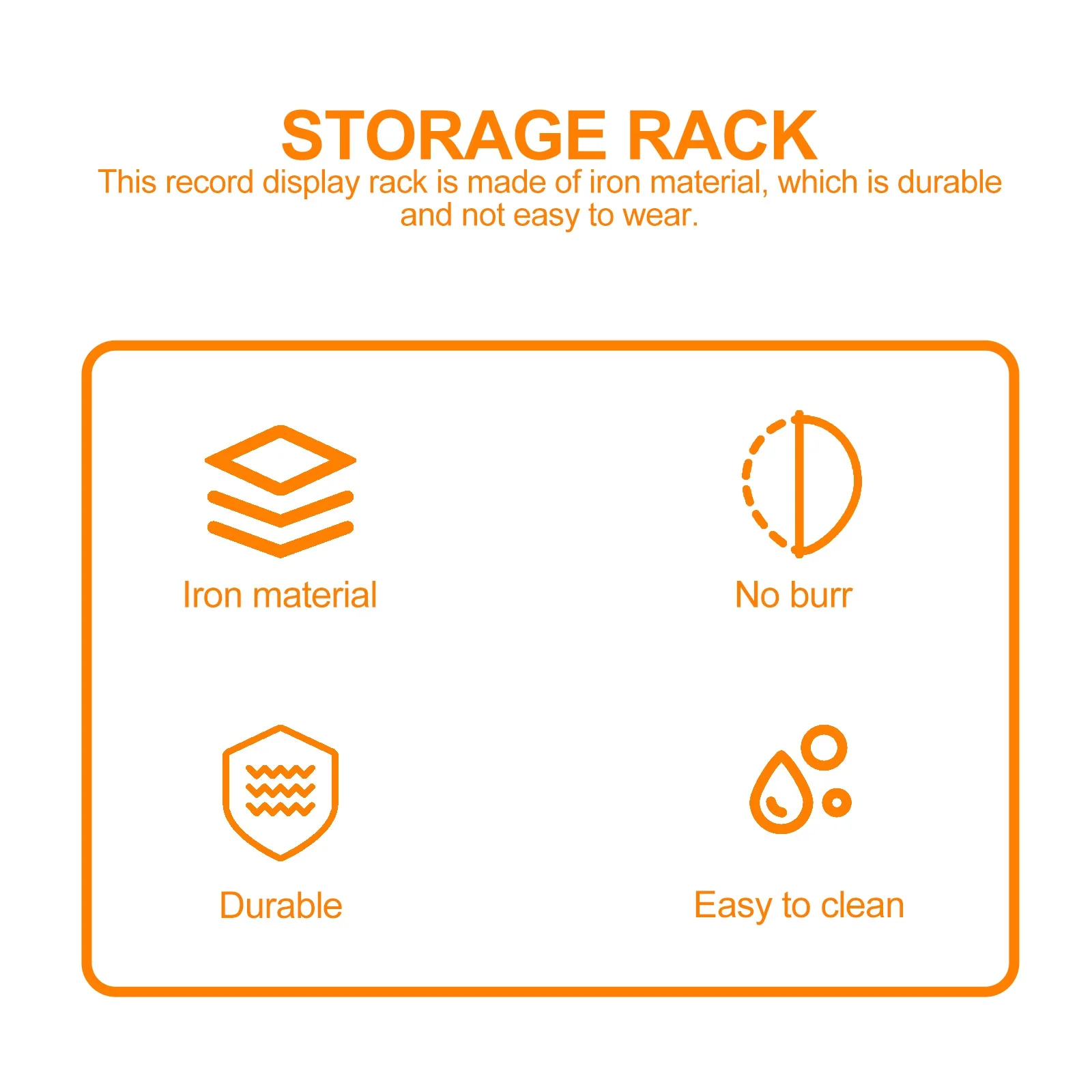 

Black Vinyl Record Storage Rack Iron Desktop Organizer For Cds Books Magazines Files Modern Shelf For Home Office Dorm