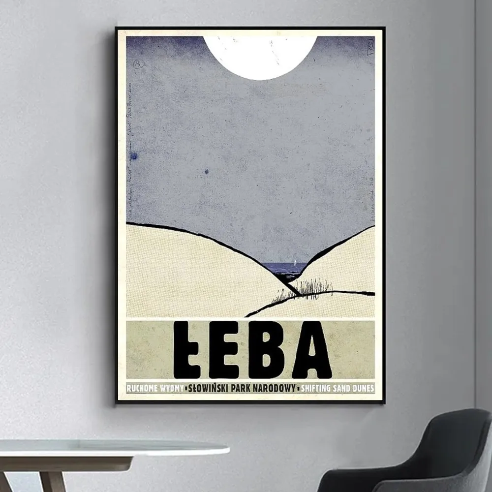 Poland Biebrza Solina Zakopane Poster Fancy Poster Wall Sticker for Living Room Bar Vintage Decorative Painting Middle