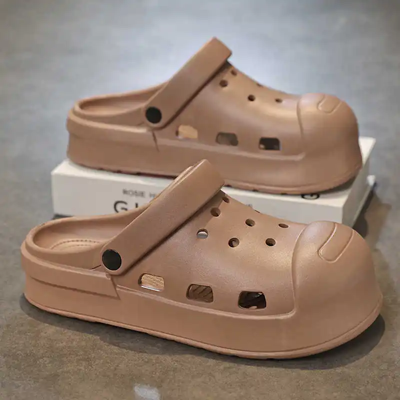 

Напольные туалетные оранжевые мужские кроссовки, сандалии для ванной, домашние тапочки, мужские спортивные туфли-локеты, промышленное шитье, эстетические