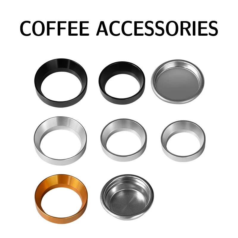 51/53/58mm Coffee Dosing Ring Blind bowl Double Espresso Basket Filter fits most 58mm Portafilter 18g Coffee Accessories