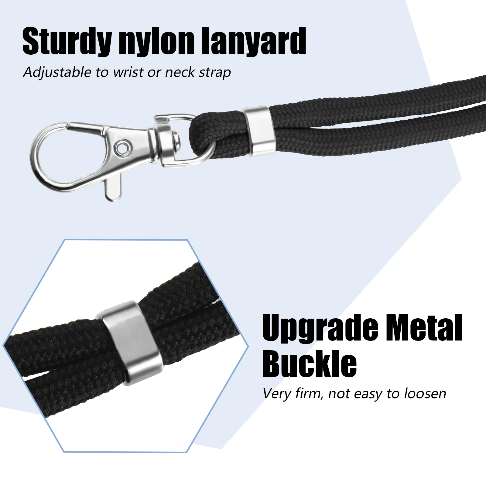 3 Pieces Universal Phone Lanyard Neck Rope Cord Strap Climbing Camping