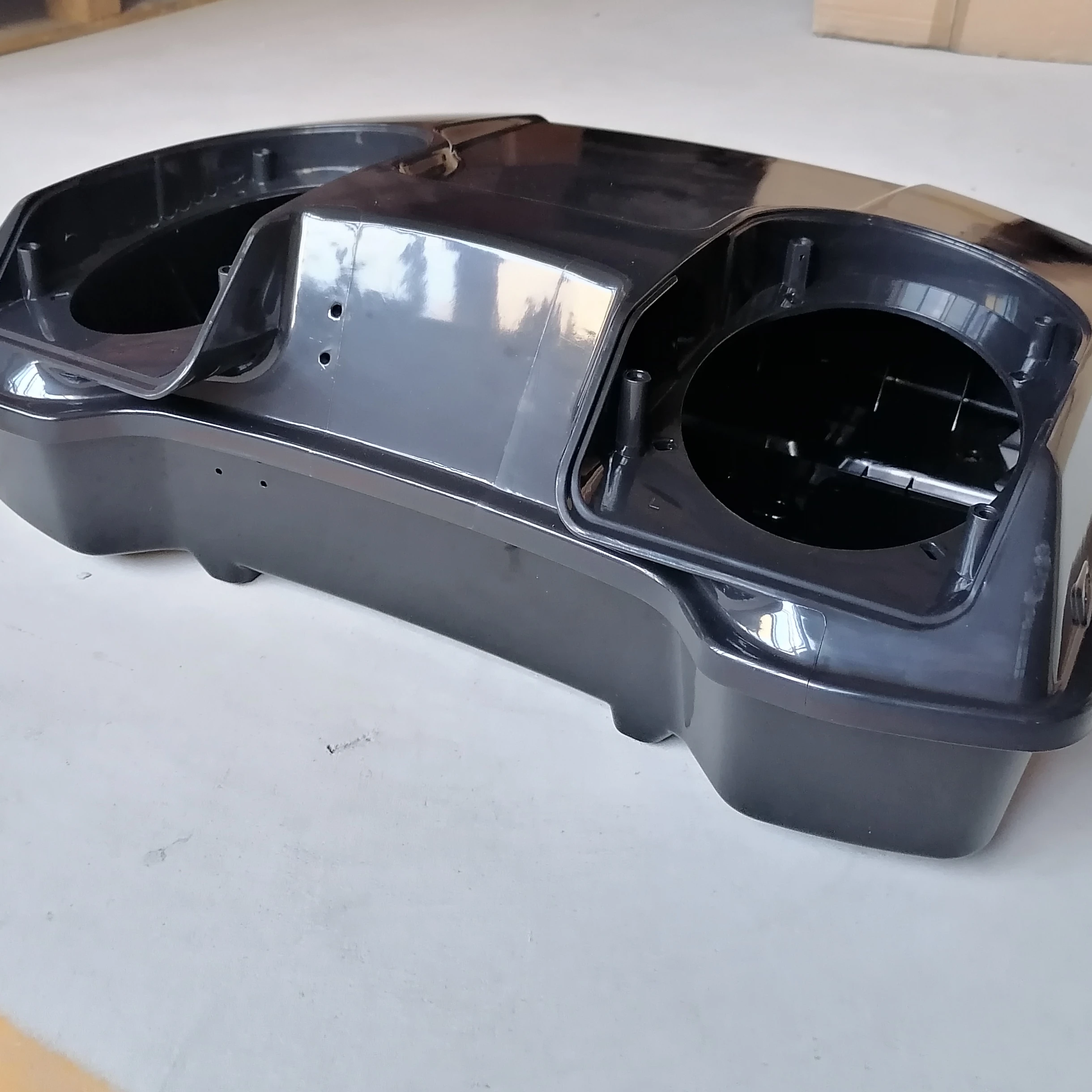 

Unpainted Double Speaker Tour Pak Tail Box for 1997-2013 Harley Davidson Tour Pak Tailbox Rear Box