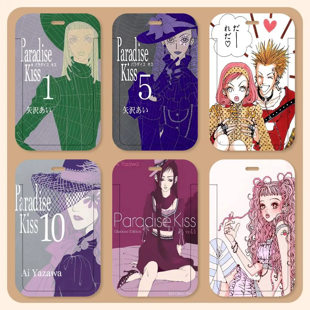 

Аниме-аксессуары P-Paradise Kiss Shoujo: манга-держатели для карт, держатели для студенческих удостоверений, шейные держатели для карт, подарки