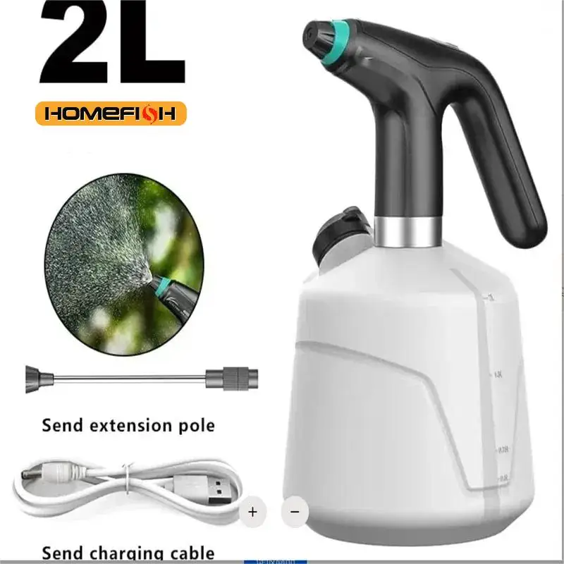 HOMEFISH 2L Electric Plant Spray Bottle Automatic Watering Fogger USB Electric Sanitizing Sprayer Watering Machine Plants TY0315
