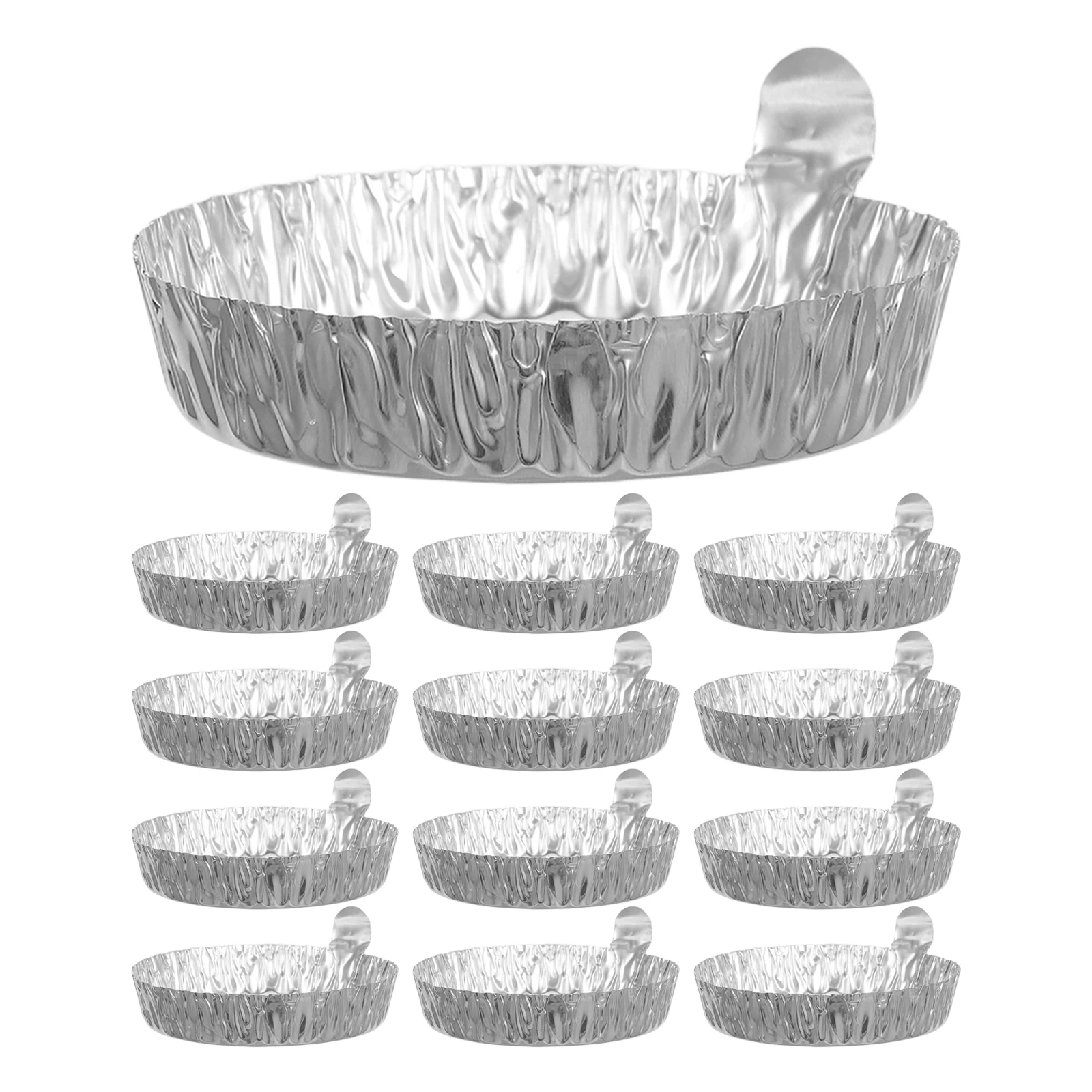 

50pcs Aluminum Foil Weighing Trays 60Ml Large Capacity Sample Weighing Plates Weigh Boats Storage Pans Dry Powder