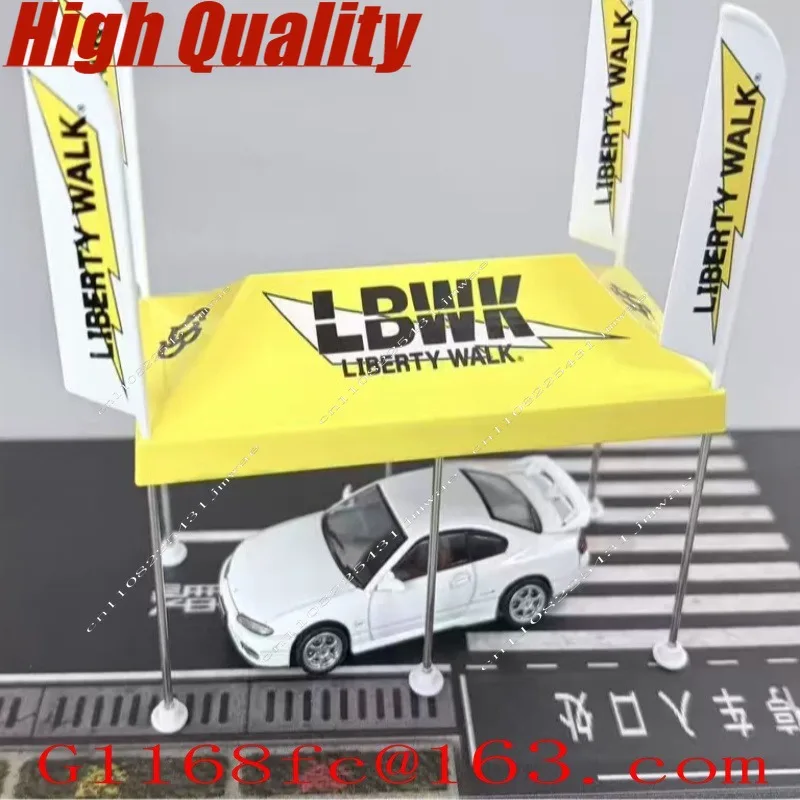 1:64 Miniature Dinosaur Tent Scene Model Set - Suitable for MINIGT Model Cars - for The World Rally Championship