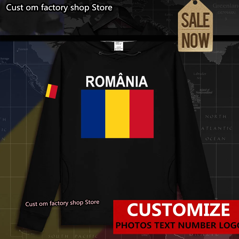 

Romania Romanian ROU RO mens hoodie pullovers hoodies men sweatshirt streetwear clothing hip hop tracksuit nation flag Spring