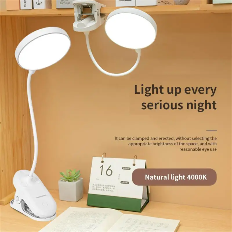 

Eye Protection Book Lights Adjustable Led Desk Lamp Room Decor Night Reading Lamp Clip On Dimming Led Lamps Flexible 3 Modes