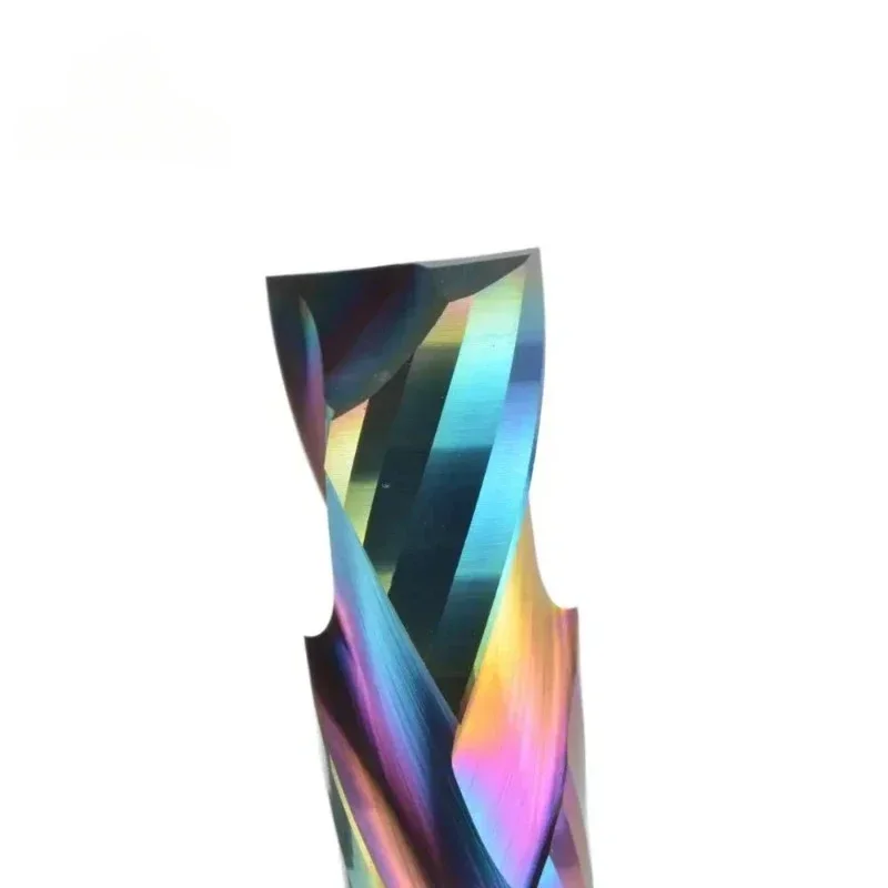 1Pcs CNC Router Wood End Mill Bits 3.175/4/5mm - DLC/HOT 2 Flutes UP DOWN Cut Carbide Milling Cutter Spiral Compression Tool