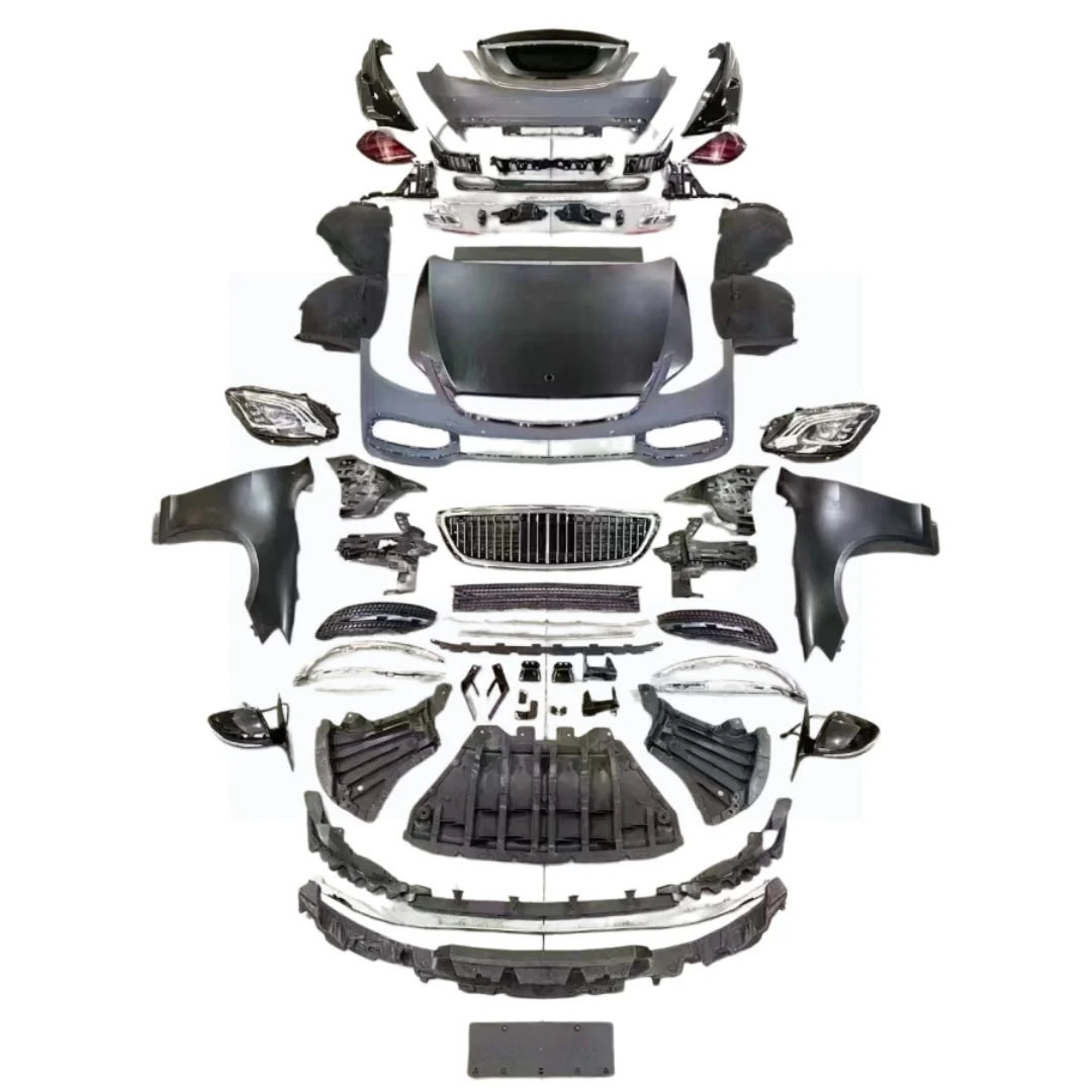 Full Set Body Kit for Mercedess-Benz S-Class W221 (2008-2013) Maybachs Style Includes Front/Rear Bumpers Grille Lights Rear