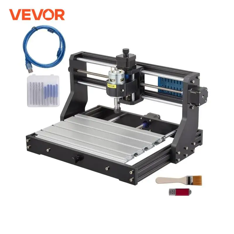 VEVOR CNC 3018 PRO Router Engraver with Laser Module 3 Axis Engraving Machine GRBL Wood Milling Wood Router for DIY Woodworking