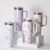 Big Sale 40oz Thermal Coffee Cup With Straw Stainless Steel Vacuum Insulated Tumbler 40oz Thermal Iced Travel Cup For Outdoor