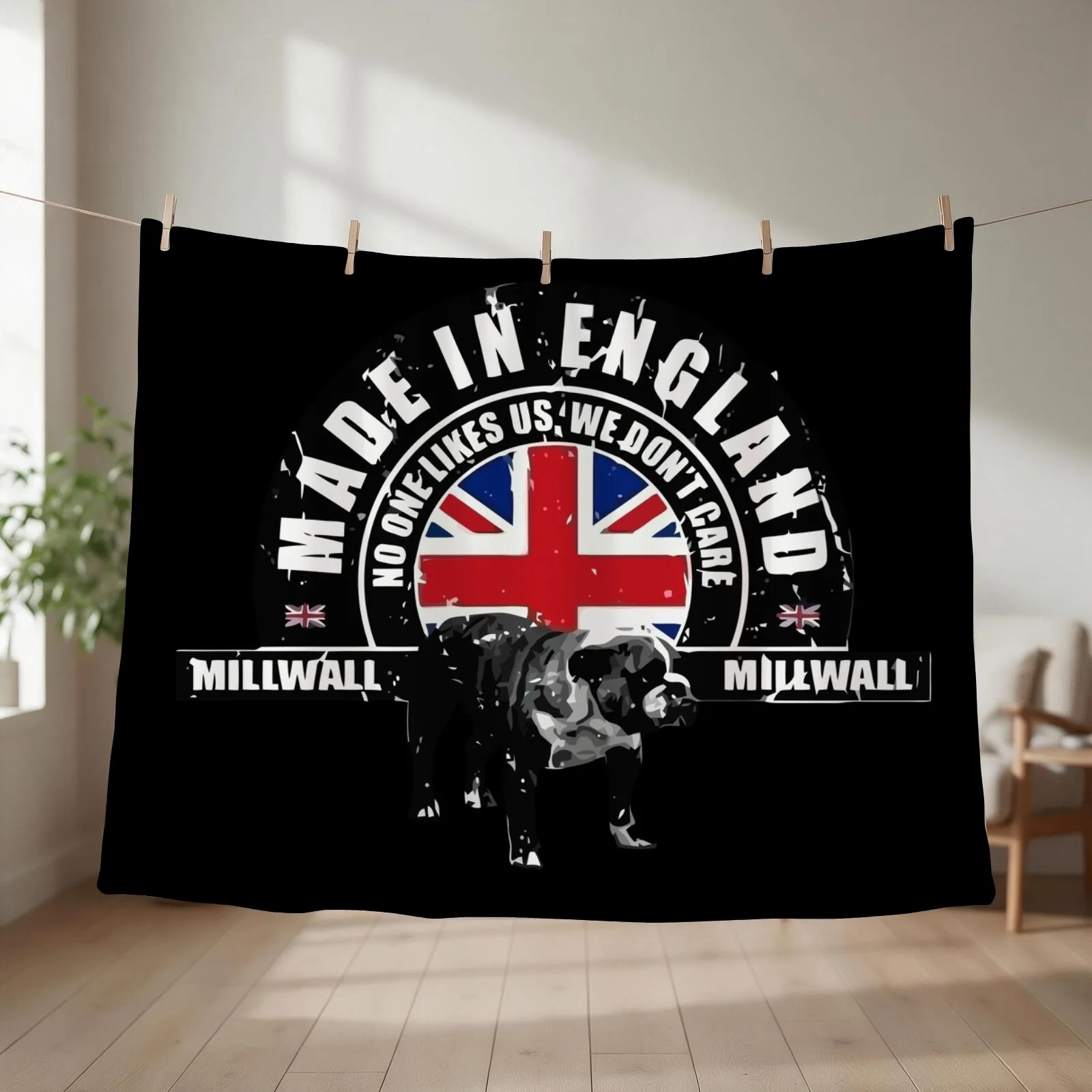 Millwall Made in England Throw Blanket couch cozy soft plush fuzzy picnic outdoor blanket
