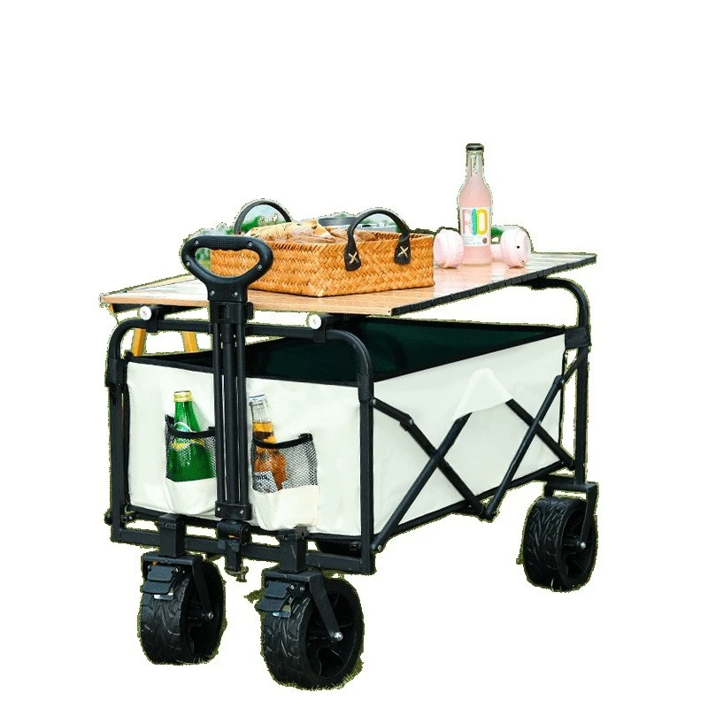 

Outdoor camper foldable trolley camp car stall small trailer