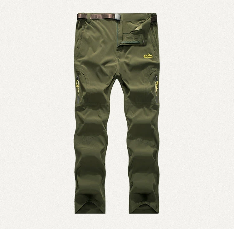 Longe Sommer Schnell Trocknende Wanderhose Männer Stretch Wasserdichte Taktische Hosen Reißverschlusstaschen Hosen Leichte Angelhose – Detail 13