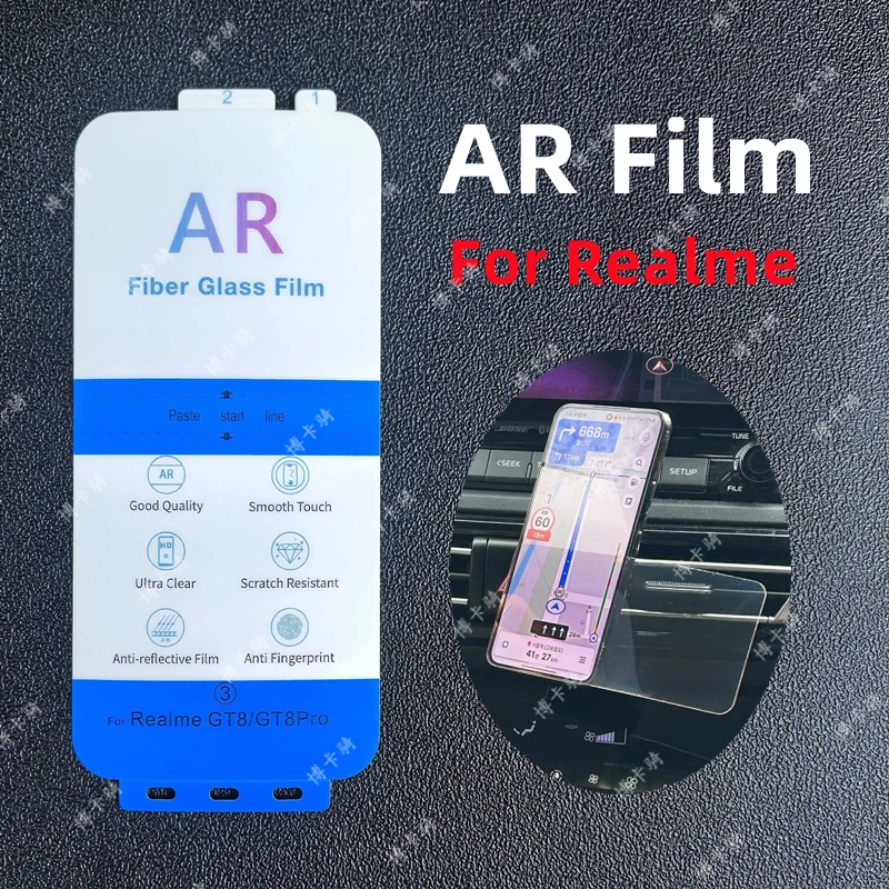 

2 шт. антибликовая пленка AR для Realme GT8/GT8 Pro, пленка для улучшения качества экрана для Realme P3 Lite GT7, HD AR защитная пленка для экрана
