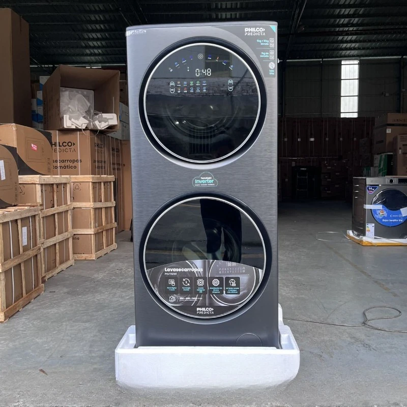 

Roller washing, washing and drying integrated household drying