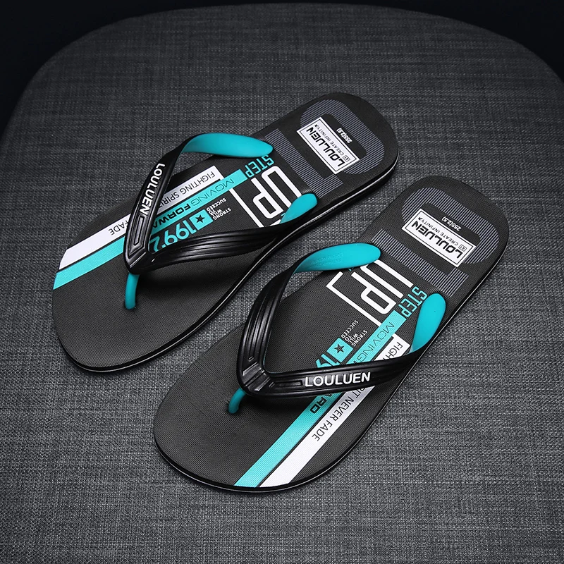

YRZL 2025 Mens Summer Flip Flops Sandals Lightweight Beach Slippers Anti Slip Soft Sole Comfortable Outdoor Casual Shoes for Men