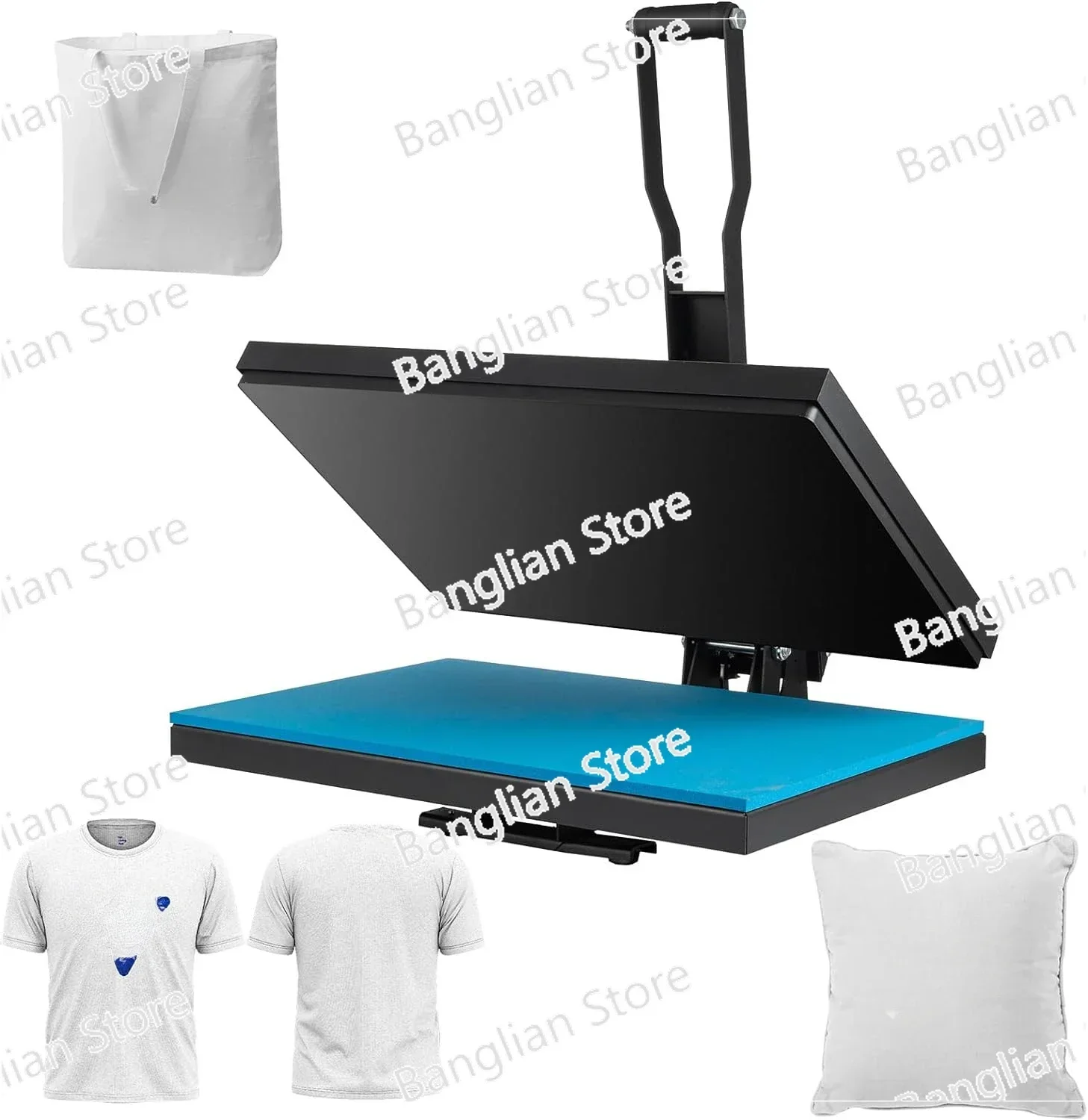 Heat Press Machine 16x20 Inch, High Pressure Clamshell Heat Press 1700W, Large Heat Press Digital Control Transfer Machine