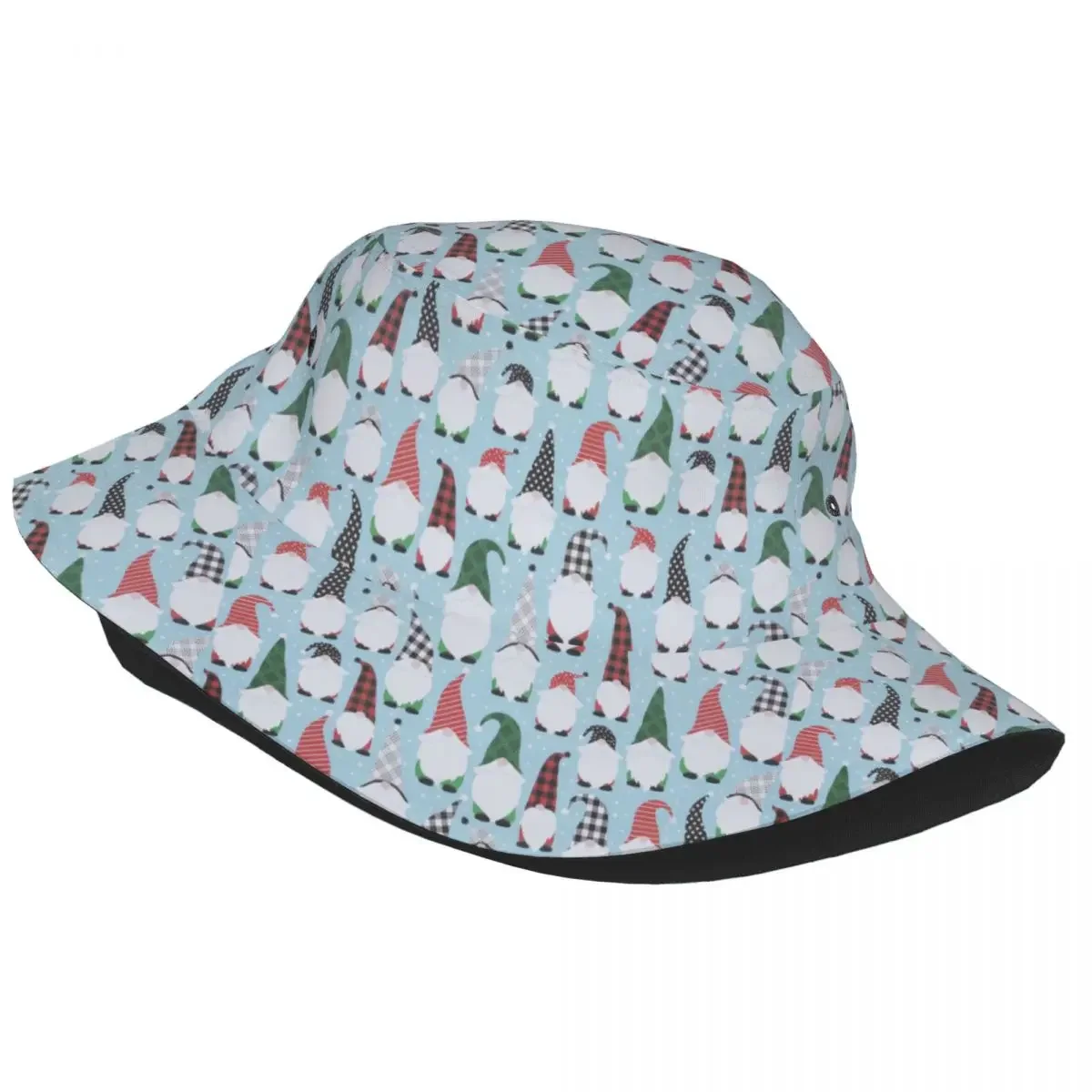 Christmas Gnomes Bucket Hat Unisex Customize Summer Travel Beach Hats