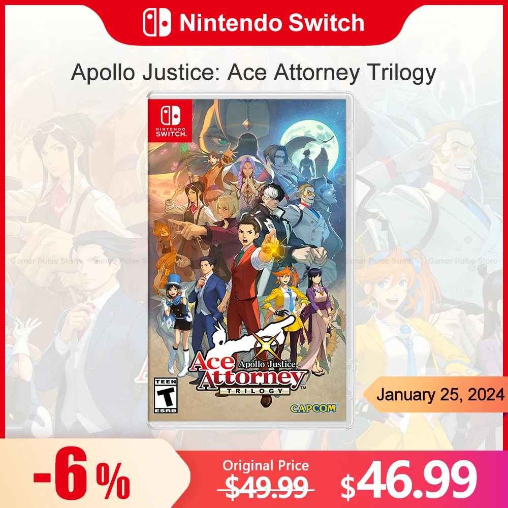 

Apollo Justice: Ace Attorney Trilogy Nintendo Switch Game Deals 100% Official Original Physical Game Card for Switch OLED Lite