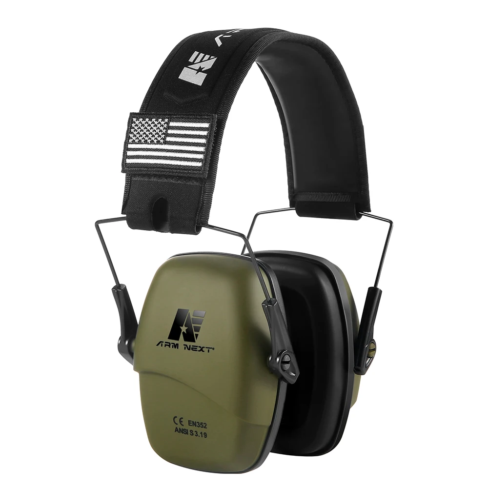 ARM NEXT Tactical headset cuffie da tiro con protezione per le orecchie per la caccia cuffie per l'udito riduzione del rumore 25db paraorecchie in Silicone