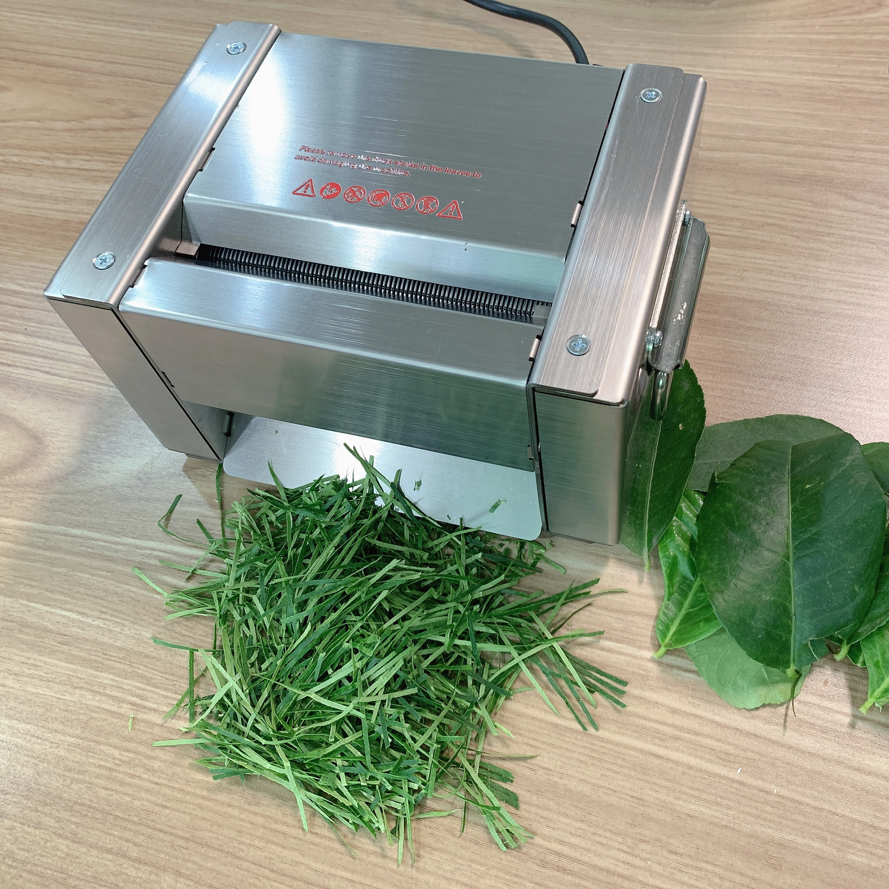 Electric Tobacco Cutter Lemon Leaf Shredder 1mm All Stainless Steel Herbal Grinder Personal Use