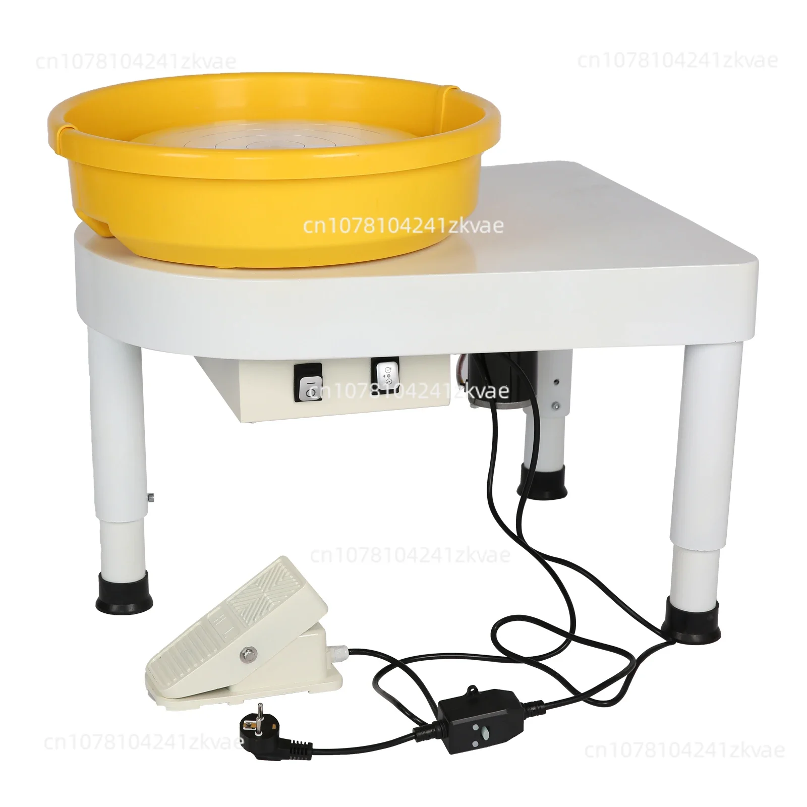 High Quality Yellow Detachable Basin Pottery Wheel for Ceramics Shop Studio