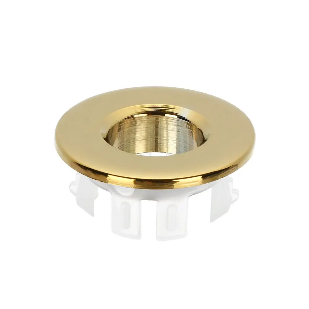 Hollow Bathroom Tub Drain Stopper Overflow Covers Sink Hole Cover Basin Insert Replacement Trim Ring Cap
