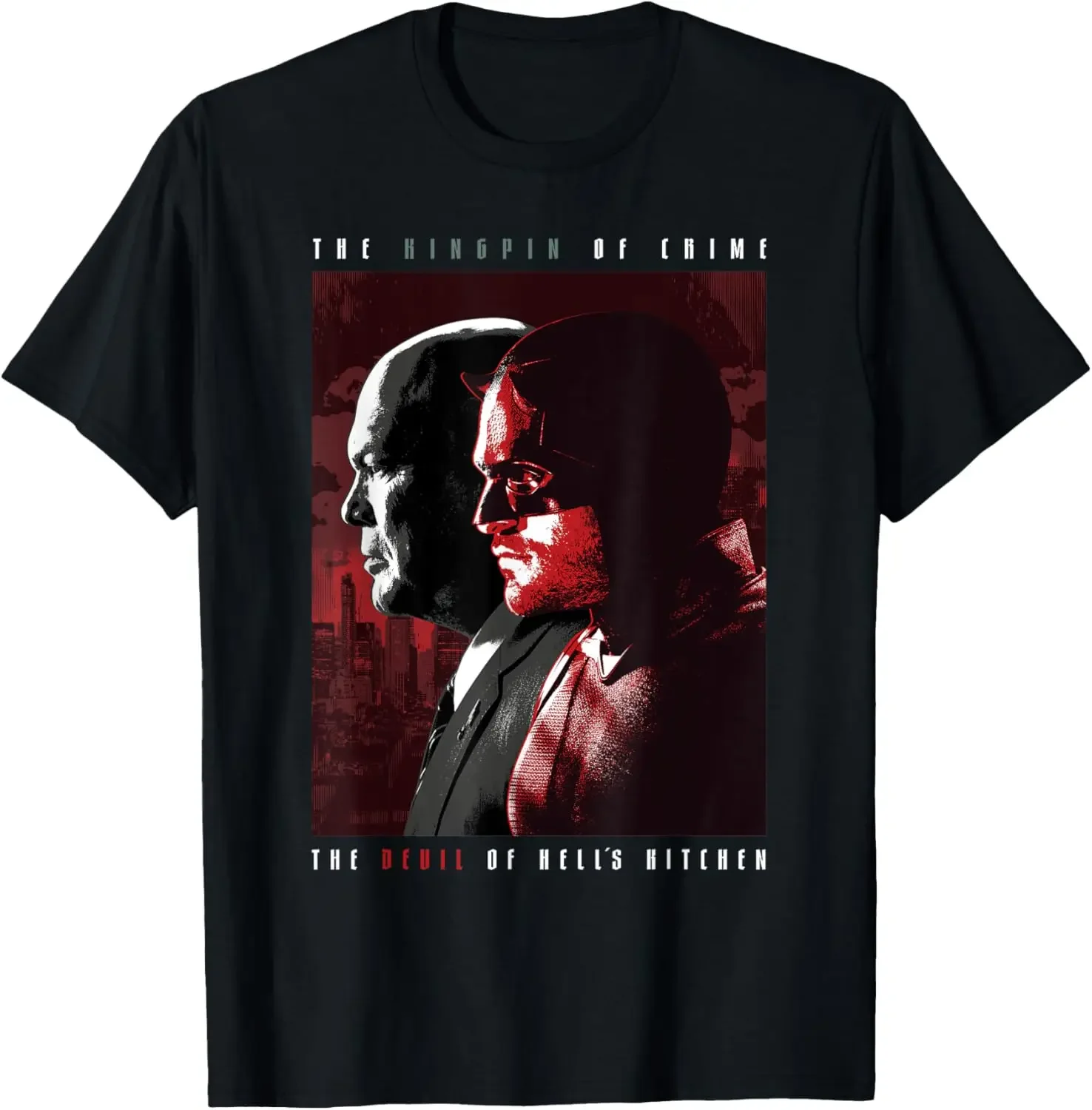 

Marvel Daredevil: Born Again Disney+ TV Kingpin and Devil T-Shirt