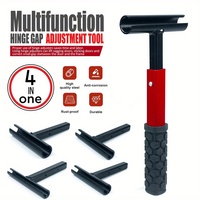 1Pc Door Hinge Wrench Kit Door Hinge Adjustment Tool 9/13/15/18mm Precision Tool Set with Replacement Hinge Wrench Heads