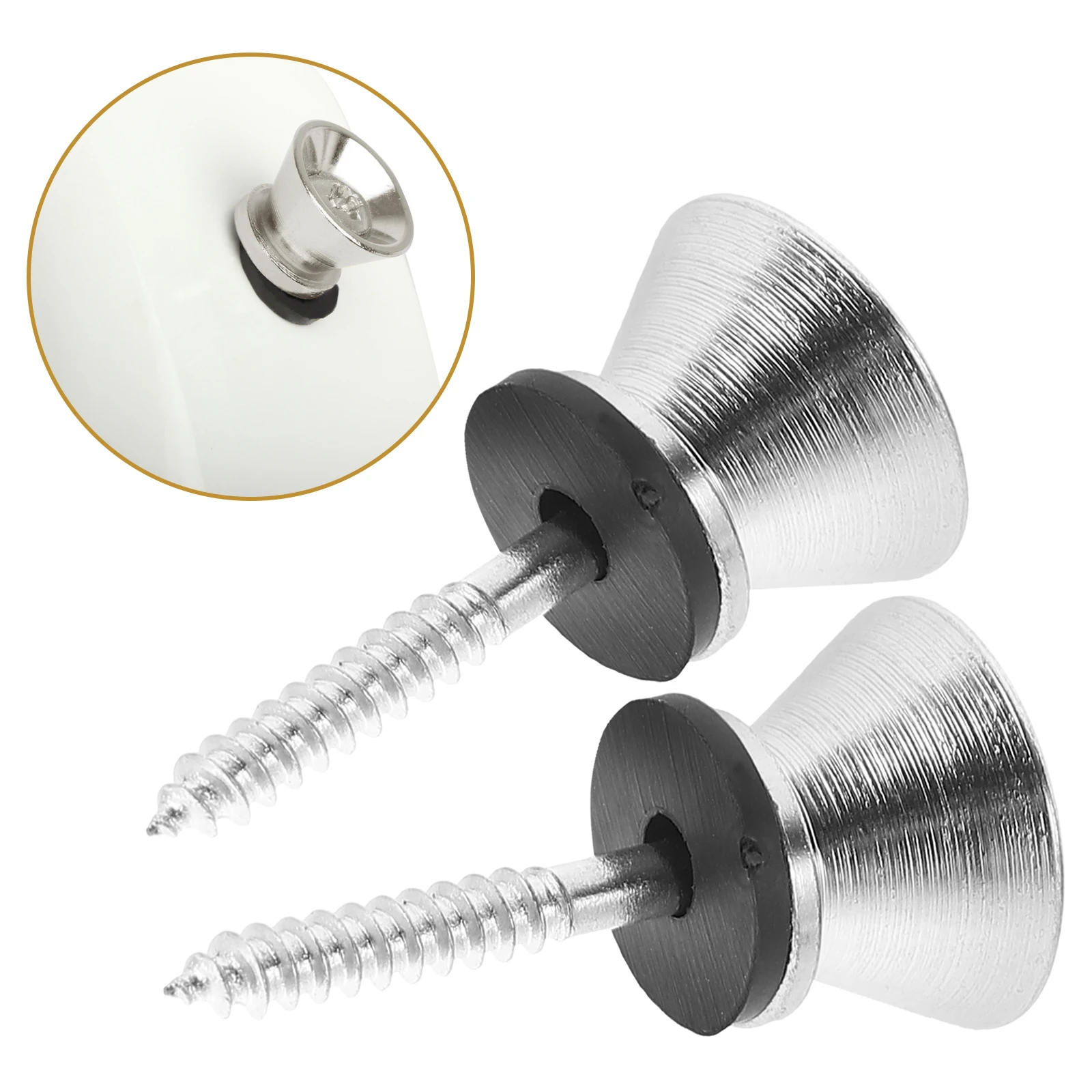 

Guitar Studs Strap Buckle for Security Bass Locks Belt Buckles Anti-skid Quick Release Straps Buttons