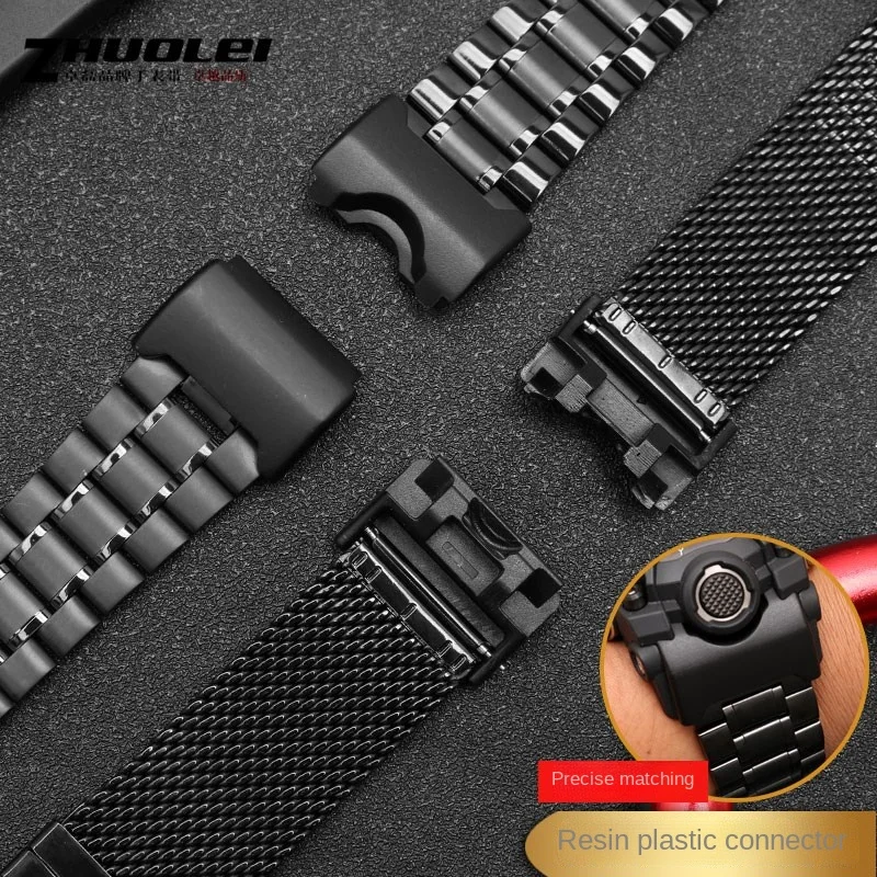 For Casio G-SHOCK GWG-1000-1A/A3/1A1 GB/GG Black Stainless steel WatchBand Men Sport Waterproof Wrist strap Bracelet Accessories