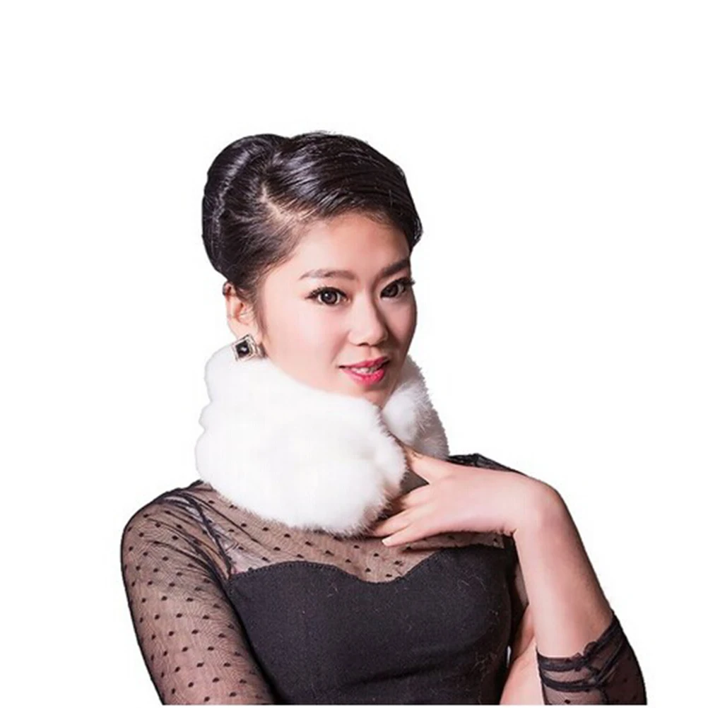 

Scarf Warm Neck Warmer for Women Autumn And Winter Collar White Warmers Soft Woman