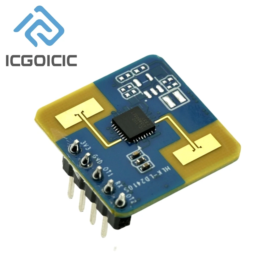 HLK-LD2410S 3,3 В радарный модуль микроамперного уровня со сверхнизкой мощностью 24 ГБ для измерения присутствия человека