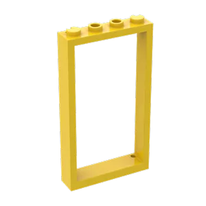 1Pc MOC Parts 60596 40289 Door Frame 1 x 4 x 6 Compatible Bricks DIY Assmble Building Blocks Particle Kid Puzzle Brain Toy Gift