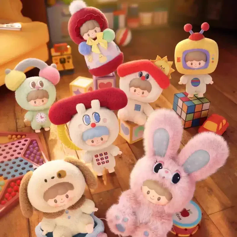 

New Finding Unicorn × Zhuo King Childhood Time Machine Series Vinyl Plush Blind Box Kawaii Plush Doll Surprise Box Birthday Gift