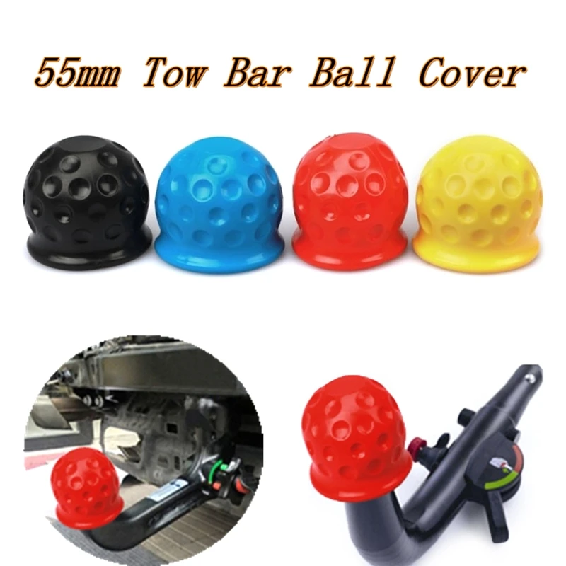 Universal 50MM Tow Bar Bola Cover Cap Truk Trailer Bola Cover Tow Bar Cap Hitch Trailer Towball Melindungi Mobil dropship