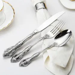 304 Stainless Steel Cutlery Household Kitchenware Steak knife, fork and spoon Afternoon Tea Coffee Spoon High-grade