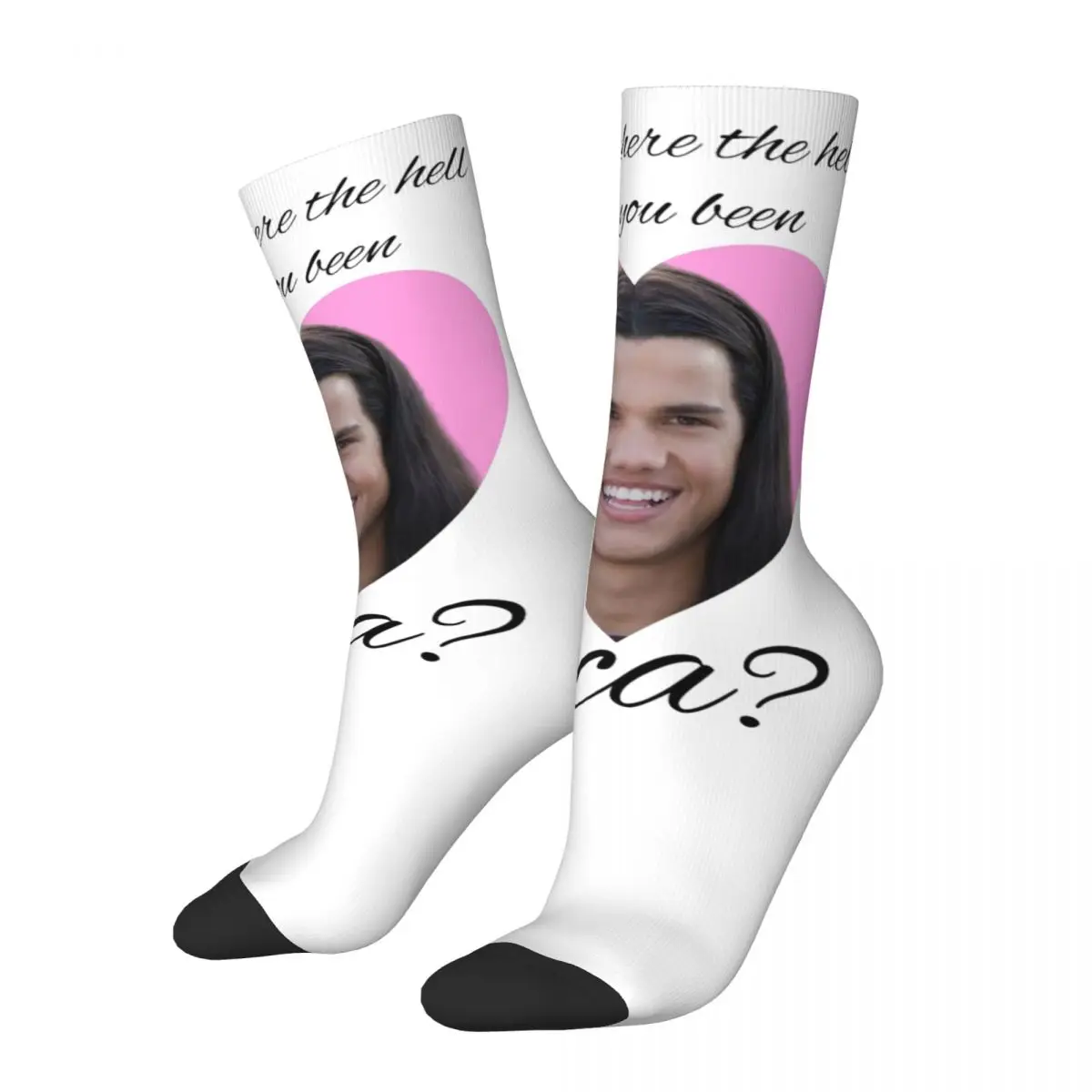 Winter Warm Retro Women Men Bella Where The Hell Have You Been Loca Twilight Socks Breathable Middle Tube Socks