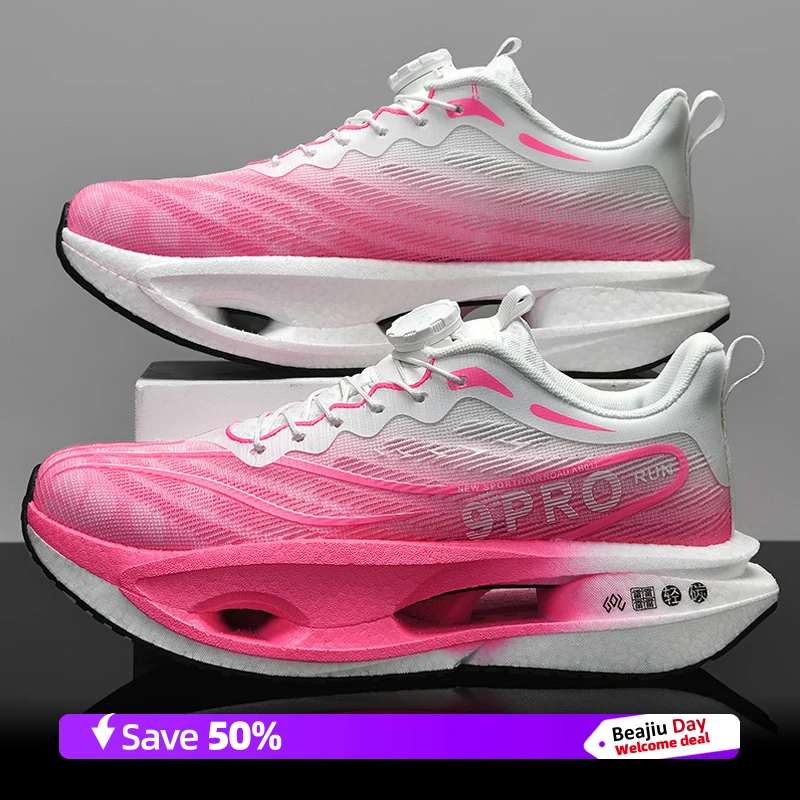 أحذية الجري للرجال للتدريب على الماراثون، أحذية رياضية خفيفة الوزن قابلة للتنفس للنساء، أحذية رياضية مريحة مضادة للانزلاق #6