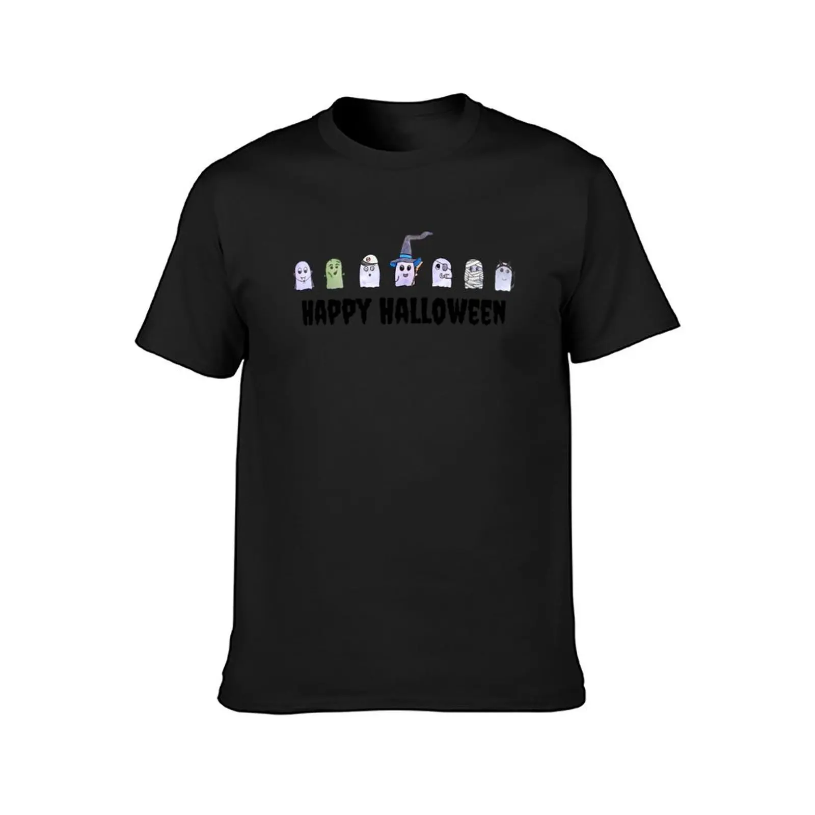 Happy Halloween Gruppe von Geistern im Kostüm T-Shirt übergroßen Schweiß für einen Jungen Herren T-Shirts lässig stilvoll