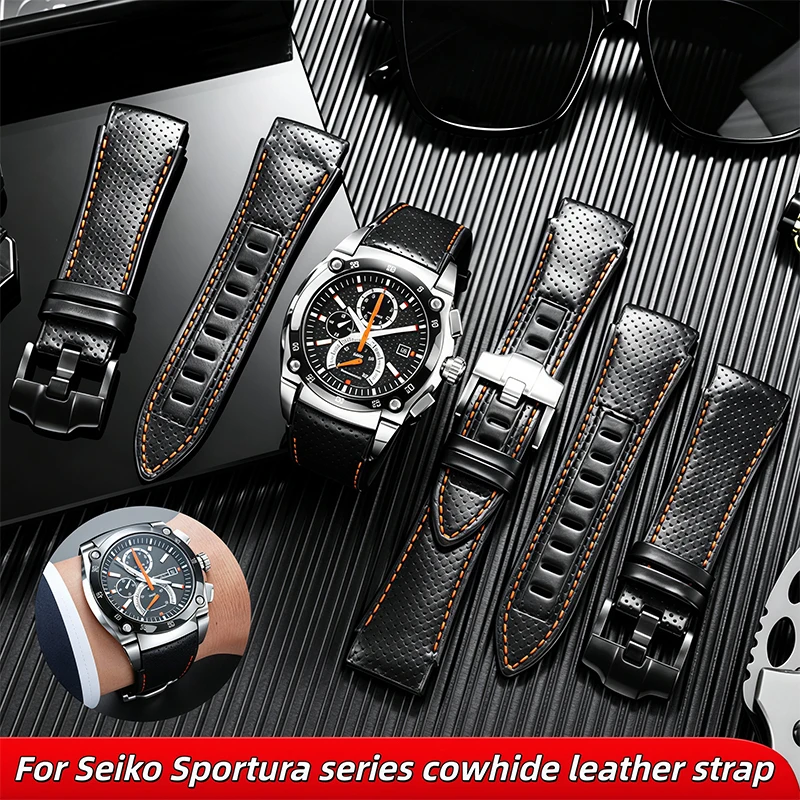 for-seiko-sportura-series-belt-spc003-snj021-sna749-spc039-7t62-0gr0-genuine-leather-watch-band-22mm-men-convex-end-replacement