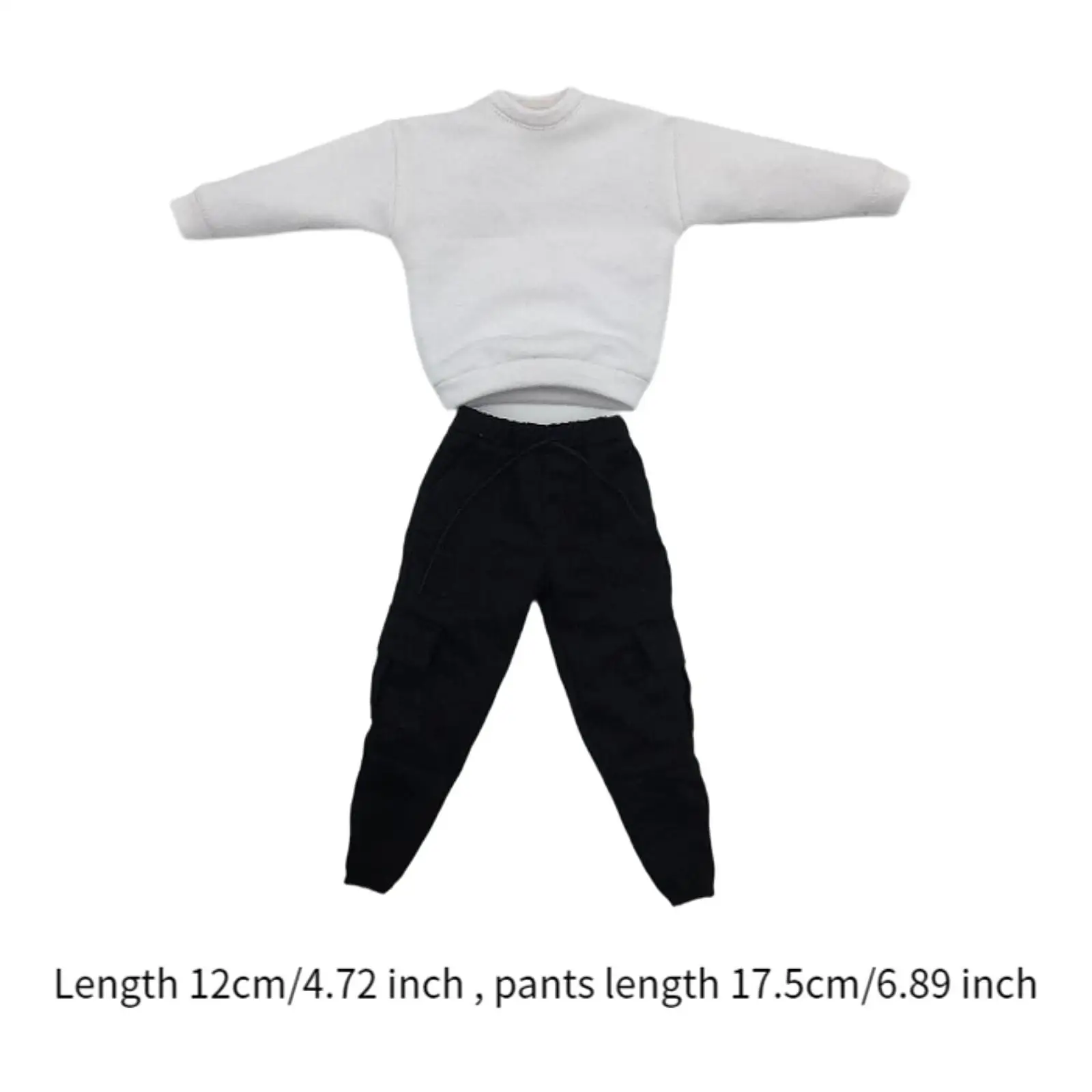 1/6 Schaal Mannen Figuur Sweatshirts En Broeken 1/6 Schaal Sweatshirts Handgemaakte Poppenkleding Voor 12 Inch Actiefiguren Accessoire