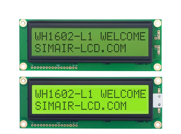 

Модуль дисплея LCD 1602 WH16021L1 желтый экран без светодиодной подсветки 5 В WINSTAR